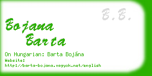 bojana barta business card